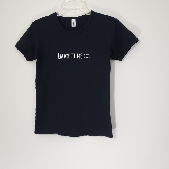 Lafayette 148  black tee by American Apparel - Picture 1 of 7